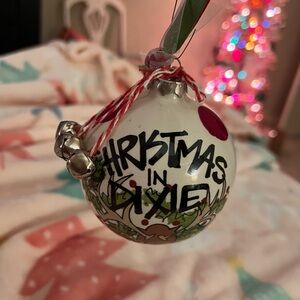 Christmas in Dixie Holiday Ornament - White